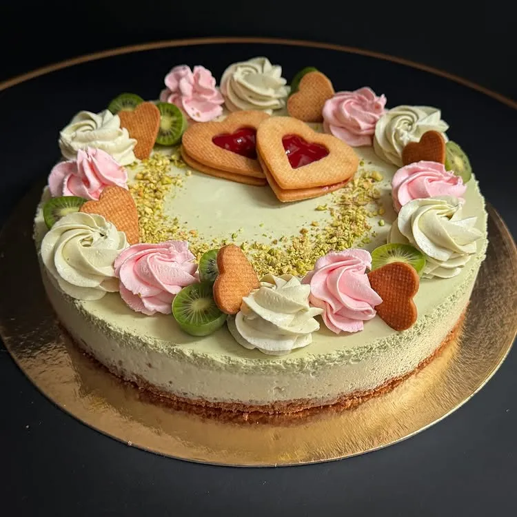 fairyy cakes Pistáciovy cheesecake